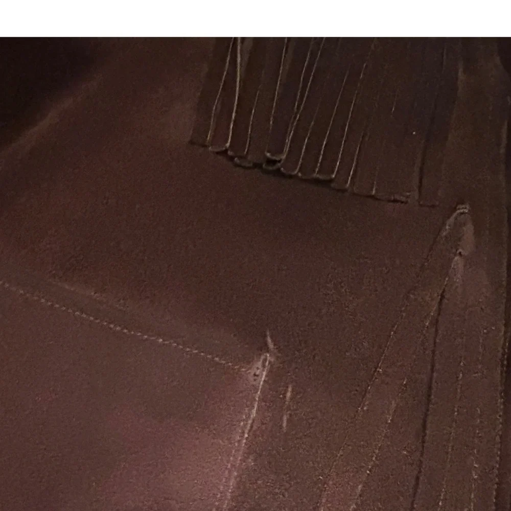 Vintage Irvin Foster Genuine Horsehide Leather Western Brown Vest Size Small - Picture 6 of 7